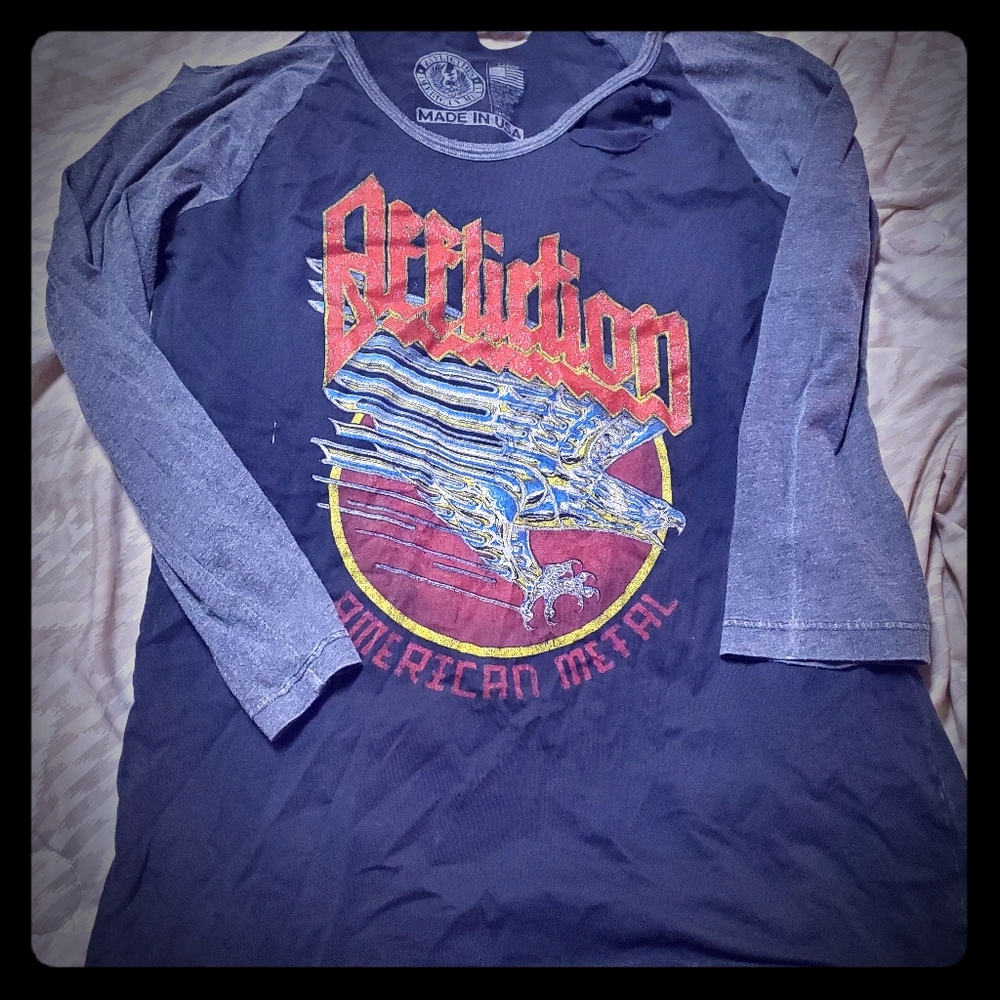 Affliction distressed shirt